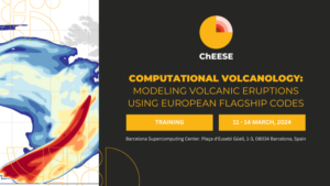 Modeling Volcanic eruptions using European flagship codes