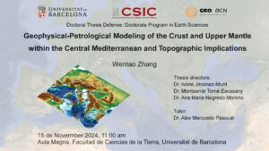 Thesis defense | Geophysical-Petrological Modeling of the Crust and Upper Mantle within the Central Mediterranean and Topographic Implications