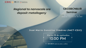 Seminario GEO3BCN&UB | Regional to nanoscale ore deposit metallogeny